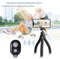Miniatyrbild 4 av 6: Stöd för bärbart och justerbart stativ + Bluetooth-fjärrkontroll för telefon, svart