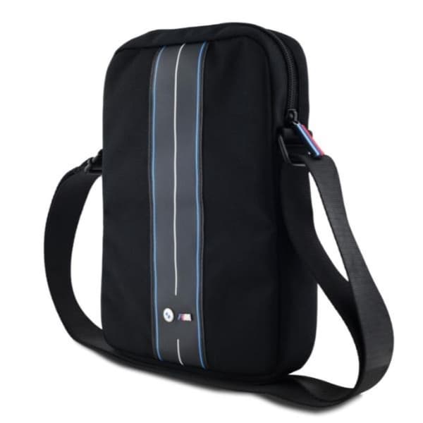 BMWNylonBlueStripe-TabletBag8"(Black)