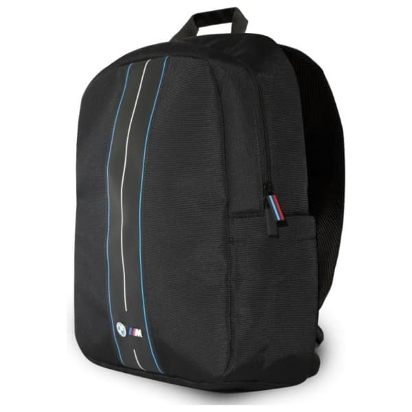 BMWNylonBlueStripe-LaptopBackpack16"(Black)