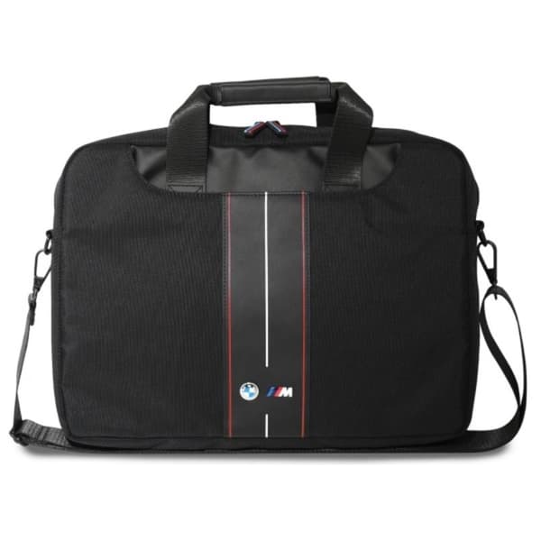 BMW Nylon Red Stripe - Laptop Bag 16" (Black)