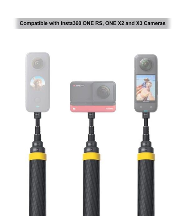 Insta360 selfie stick - stick - DINEESS/B - Selfie stick 3 m för One X2, One R, One X, One camera