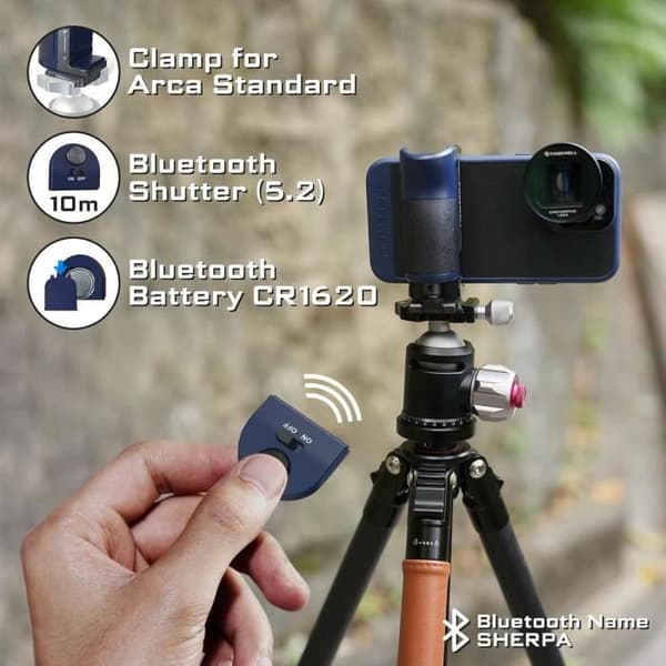 Selfiehandtag - Freewell - Bluetooth Mångsidig - ARCA-standard - Kallt skofäste - 10m räckvidd