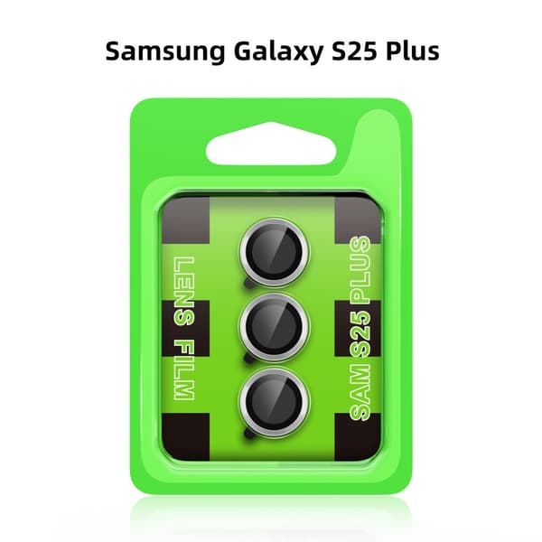 Samsung Galaxy S25 Plus Linsskydd Härdat Glas - Silver