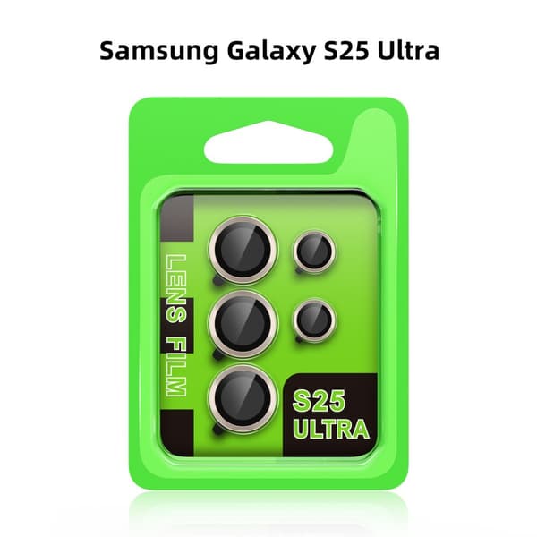 Samsung Galaxy S25 Ultra Linsskydd Härdat Glas - Silver