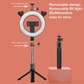 Miniatyrbild 4 av 6: Selfie-lampa teleskopisk med Bluetooth 5.2 stativ lätt kompakt XO svart