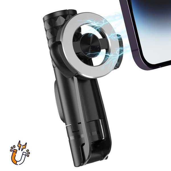 Rotativ självporträtt 360° med Bluetooth-fjärrkontroll wiwu Svart