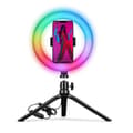 Miniatyrbillede 1 af 3: Selfie Ring Light med stativ og fjernbetjening Celly CLICKRINGRGBBK