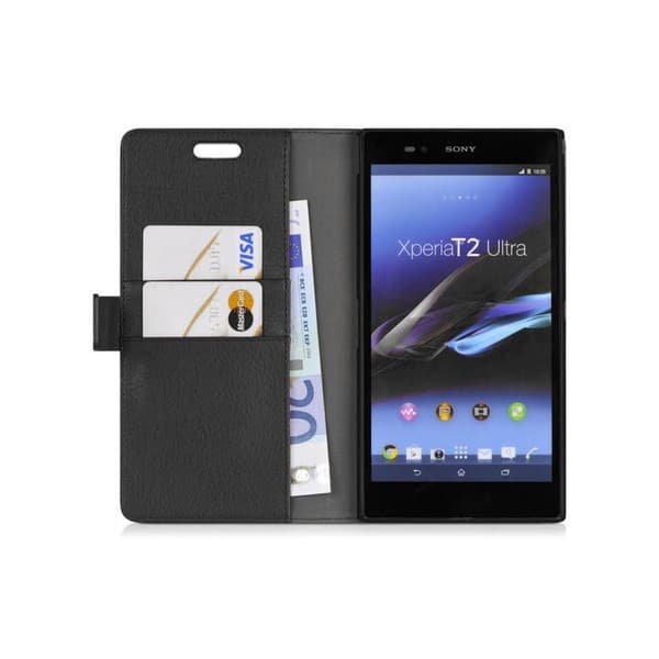 Lommebokdeksel 2-kort Sony Xperia T2 Ultra (D5503)
