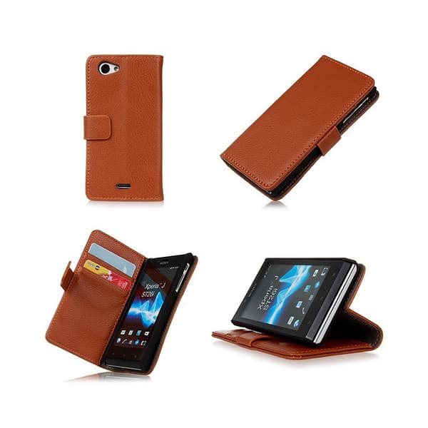 Lompakkokotelo 2-kortti Sony Xperia J (ST26i)