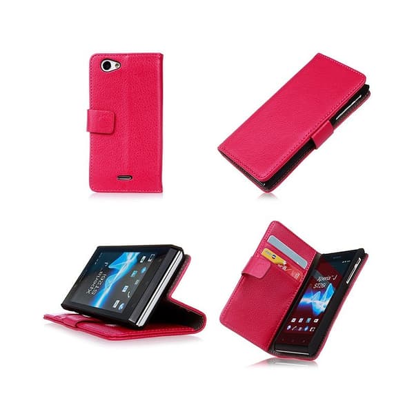 Lompakkokotelo 2-kortti Sony Xperia J (ST26i)