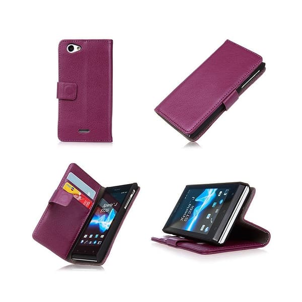 Lompakkokotelo 2-kortti Sony Xperia J (ST26i)