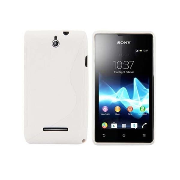 S-Line Silicone Cover til Sony Xperia E (c1505) Vit