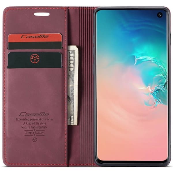 CaseMe Smart Magnet Flipdeksel Samsung Galaxy S10 (SM-G973F) : Farge - Lilla