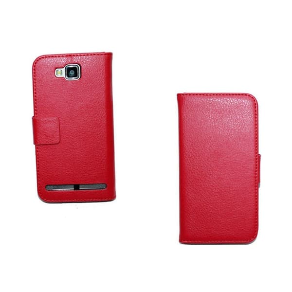 Lommebokdeksel 2-kort Samsung Galaxy ATIV S ( GT -i8750) : Farge - RØD