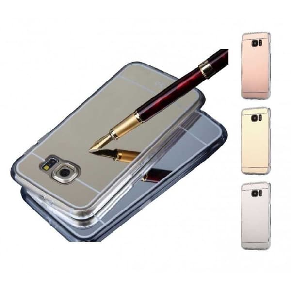Samsung S5 Elegant Stötdämpande Spegelskal TPU Silver