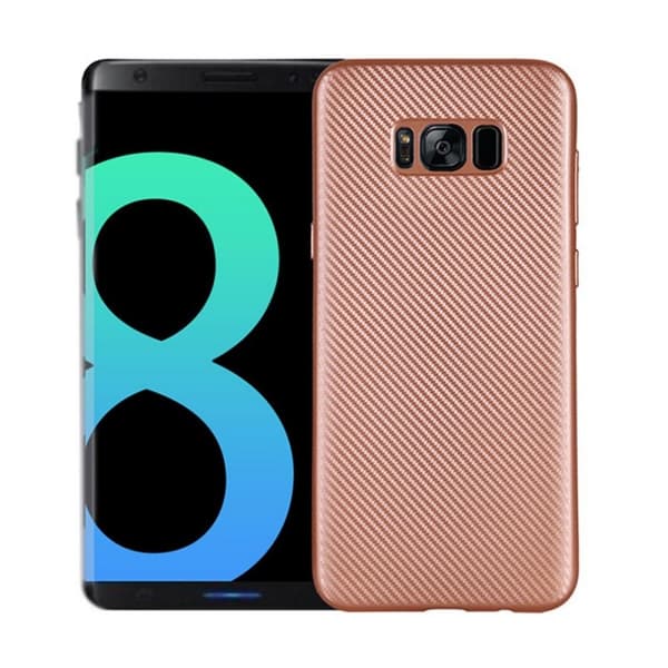 Carbon silikondeksel Samsung Galaxy S8 Plus (SM-G955F) : Farge - Rose gull
