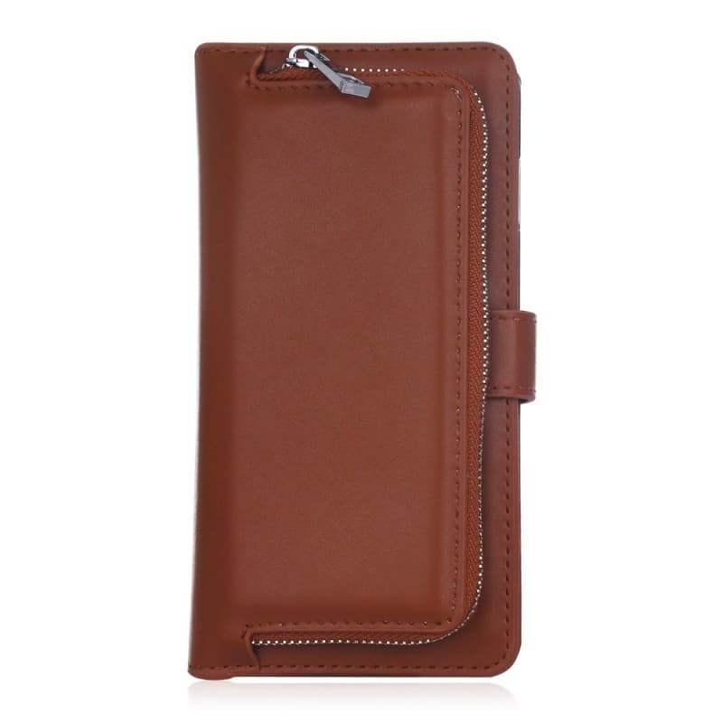 Mobilplånbok 2i1 myntfack Samsung Galaxy S8 Plus (SM-G955F) : Färg - Brun