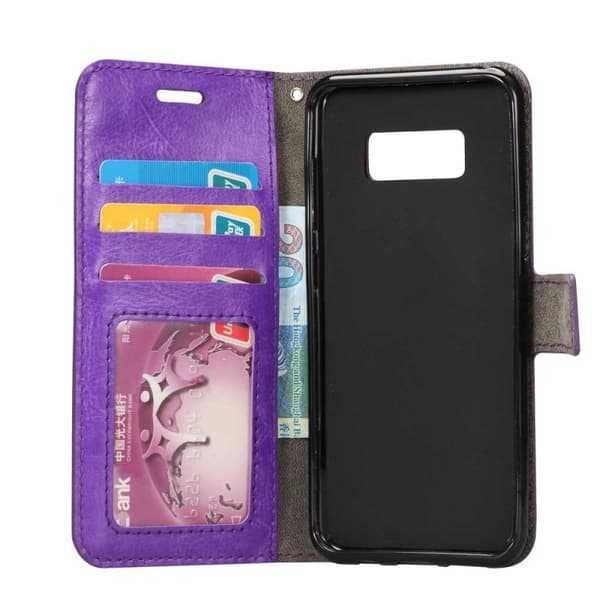 Lommebokdeksel 3-kort Samsung Galaxy S8 Plus (SM-G955F) : Farge - Lilla