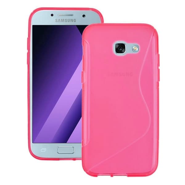 S-Line Silicone Cover til Samsung Galaxy A3 2017 (SM-A320F) : farve - lyserød