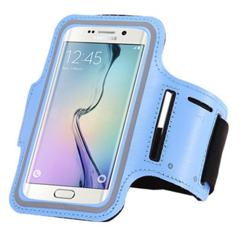 Sport armband Samsung Galaxy S6 Edge+/Note 1/2/3 : Färg - Ljusblå