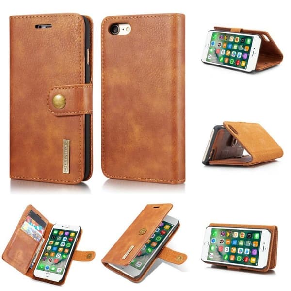 DG-Ming Wallet 2i1 til Apple iPhone 7 / 8 / SE (4.7") : farve - brun
