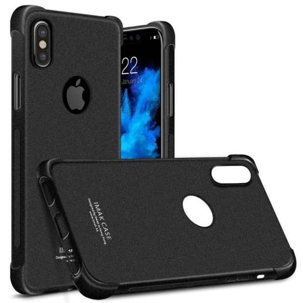 IMAK stødisoleret silikone cover Apple iPhone X / Xs : farve - Matt Black