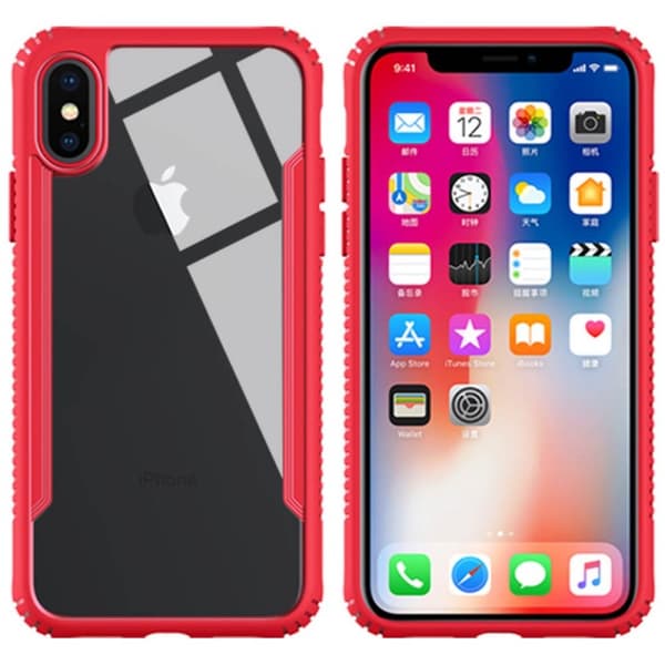 TPU cover til covere Apple iPhone X / Xs : farve - rød