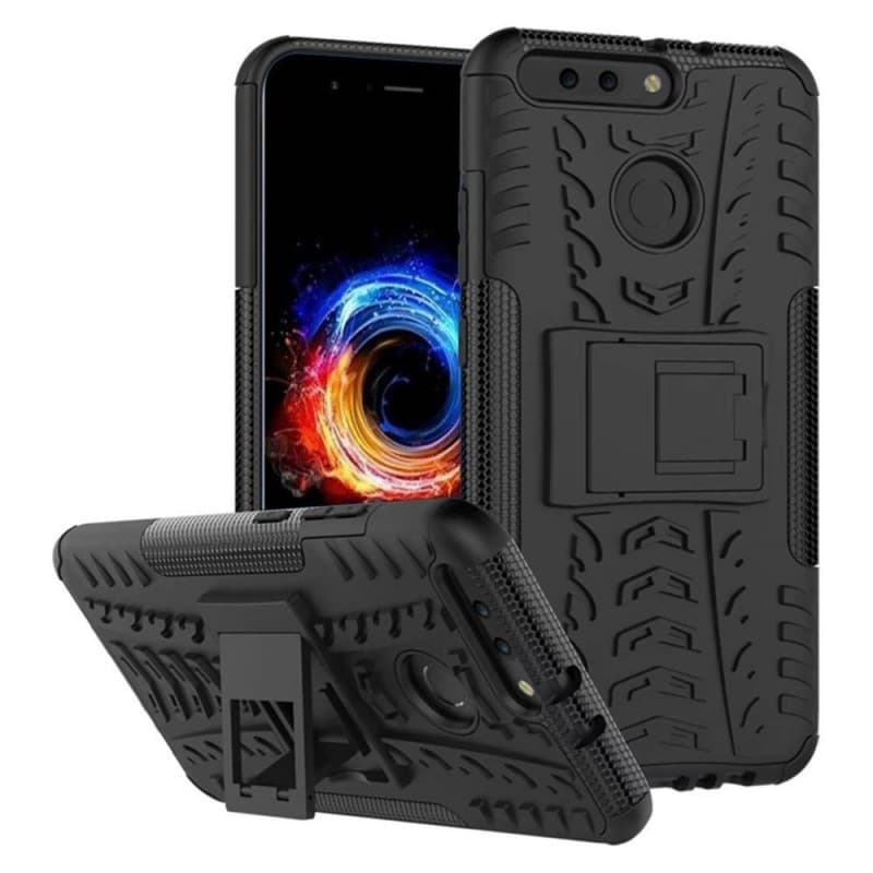 Stöttåligt skal med ställ Huawei Honor 8 Pro (DUK-L09) : Färg - Svart