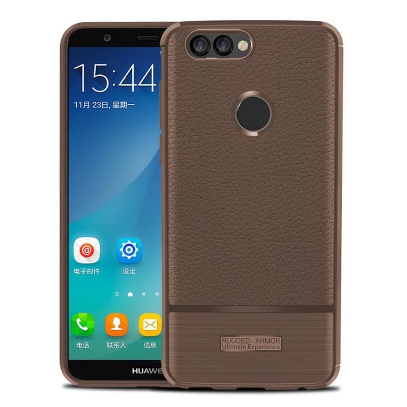 Rugged Armor TPU skal Huawei P Smart 2018 (FIG-L21) : Färg - Brun