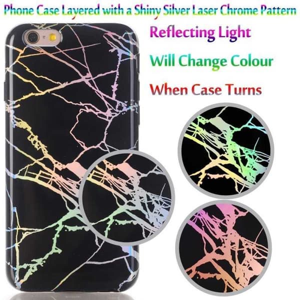 iPhone 6 / 6S Eksklusiv støtdempende Marble Shell Lazr