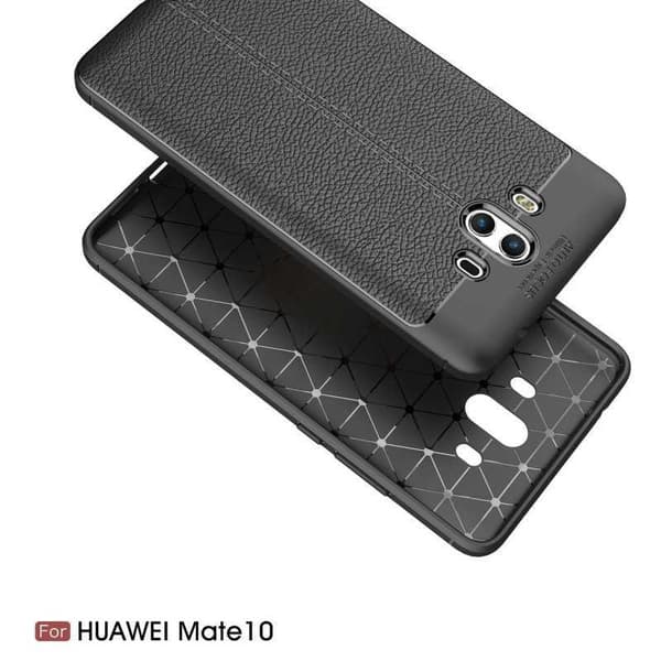 Mate 10 Lite Stødsikker og stødabsorberende læderrygcover