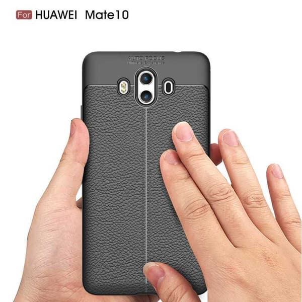 Mate 10 Lite Stødsikker og stødabsorberende læderrygcover