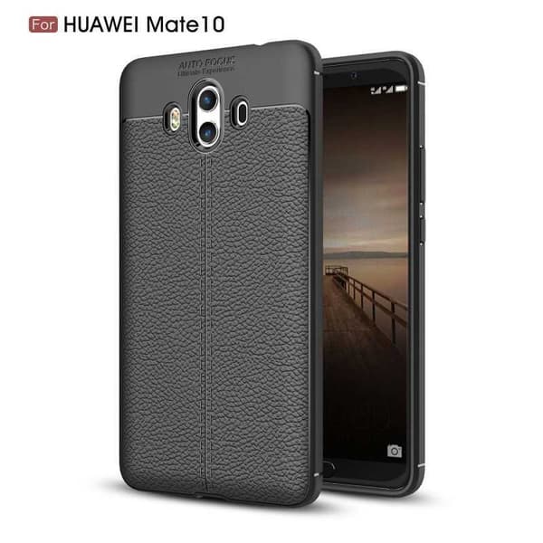 Mate 10 Lite Stødsikker og stødabsorberende læderrygcover