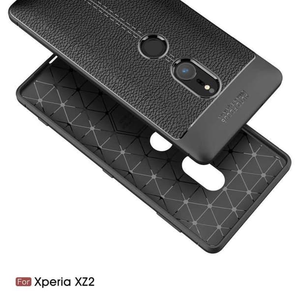 Xperia XZ2 stød- og stødabsorberende cover LeatherBack