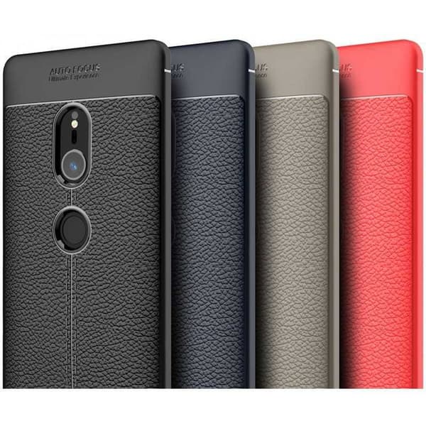 Xperia XZ2 stød- og stødabsorberende cover LeatherBack