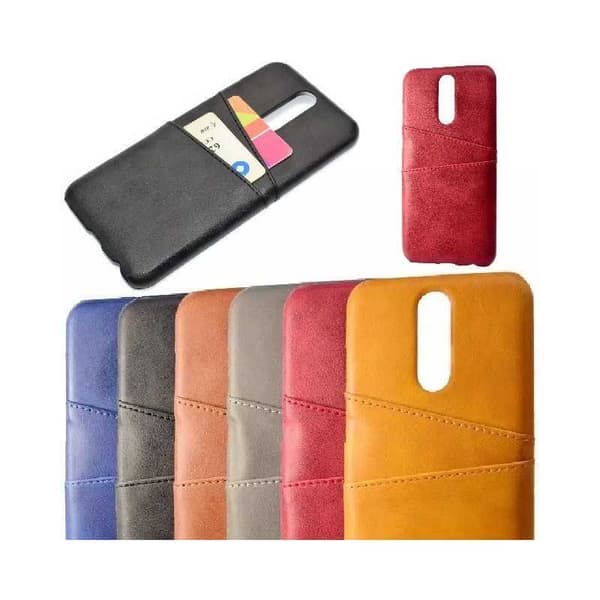Mate 10 Lite Skal Korthållare Retro V2 Svart