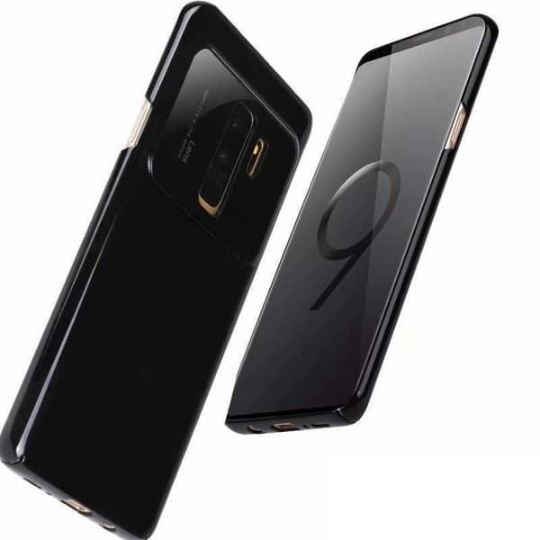 Samsung S9 Exclusive Ultra-thin Shock Absorber Cover Blanc Svart