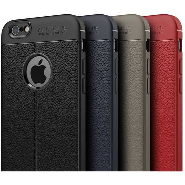 iPhone 6/6S Iskunkestävä ja iskuja vaimentava nahkatakki Svart