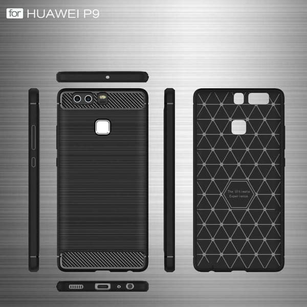 Huawei P9 Lite Stöttåligt Stötdämpande Skal SlimCarbon