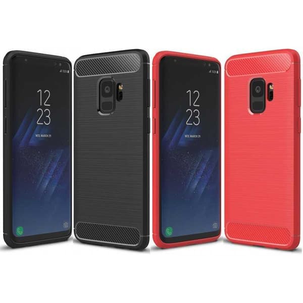 Samsung S9 Plus Iskunkestävä Iskunvaimennuskuori SlimCarbon Svart