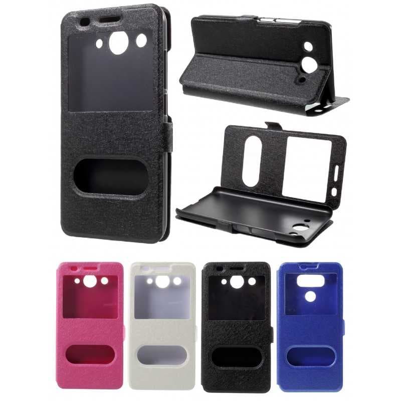 Huawei Y3 2017 Praktiskt Elegant Flipfodral DualView
