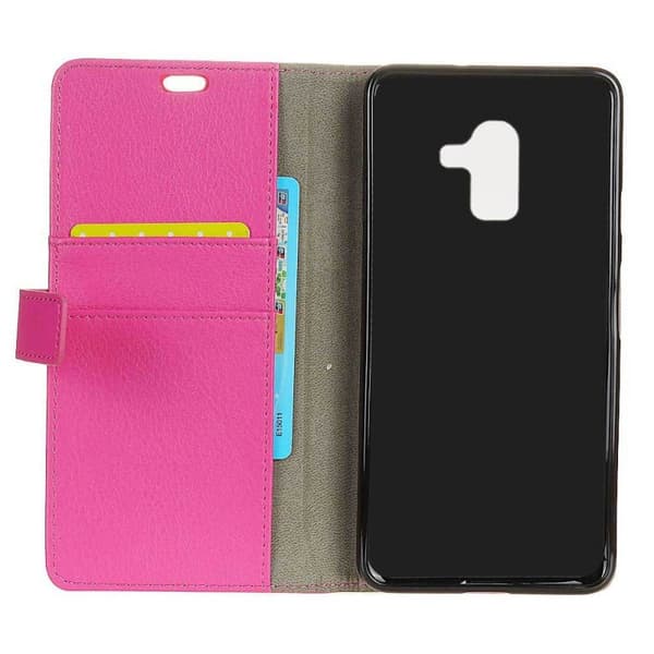 Mobilplånbok 2-kort Samsung Galaxy J8 2018 (SM-J800F) : Färg - Rosa