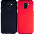 Miniatyrbillede 1 af 2: Samsung A6 2018 Ultra tyndt gummibelagt mat sort cover