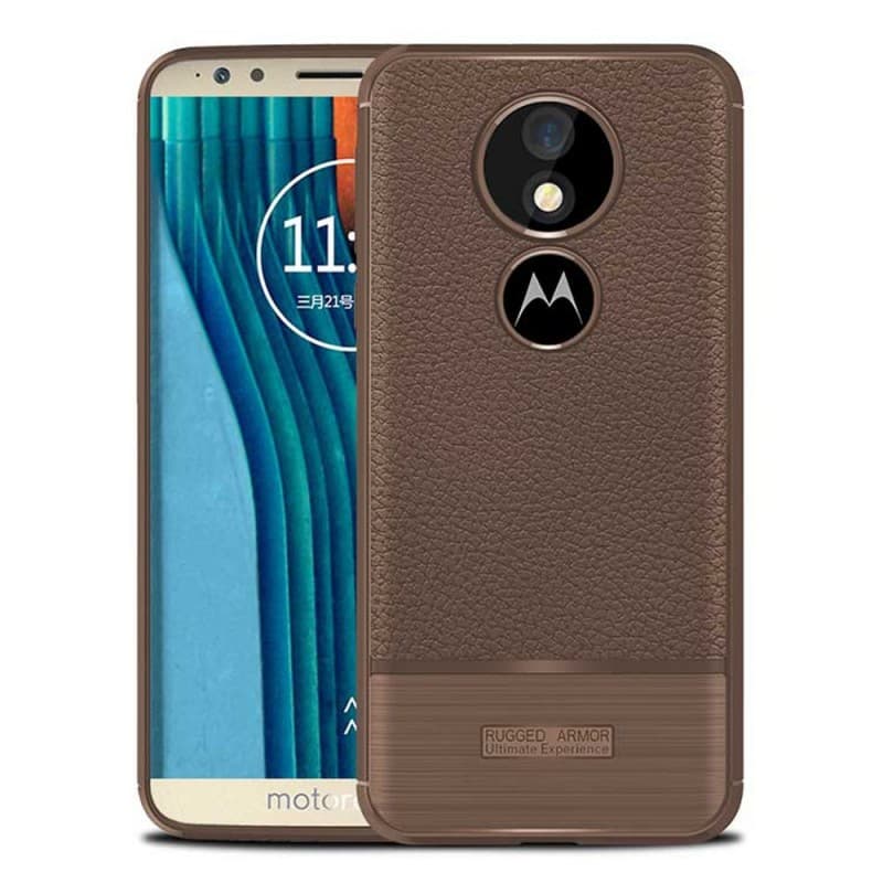 Rugged Armor TPU skal Motorola Moto G6 Play (XT1922) : Färg - Brun