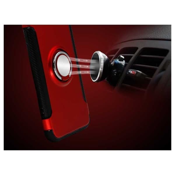 iPhone 7 Praktisk stødsikkert cover med ringholder V2