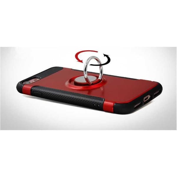 iPhone 7 Praktisk stødsikkert cover med ringholder V2