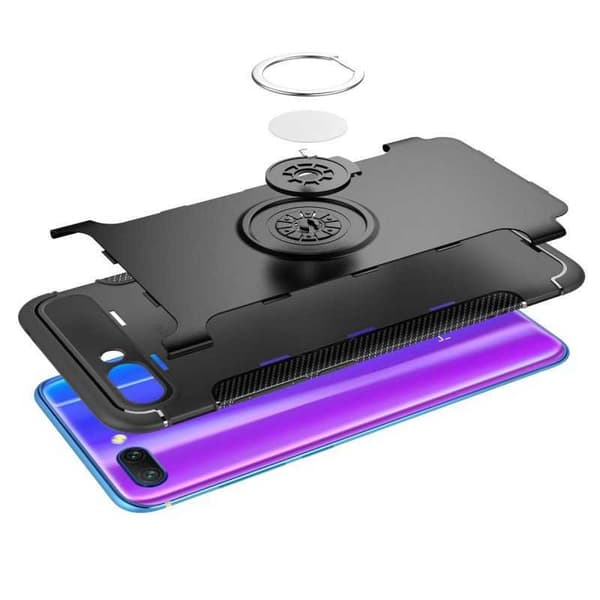 Honor 10 Praktisk stødsikker taske med ringholder V2