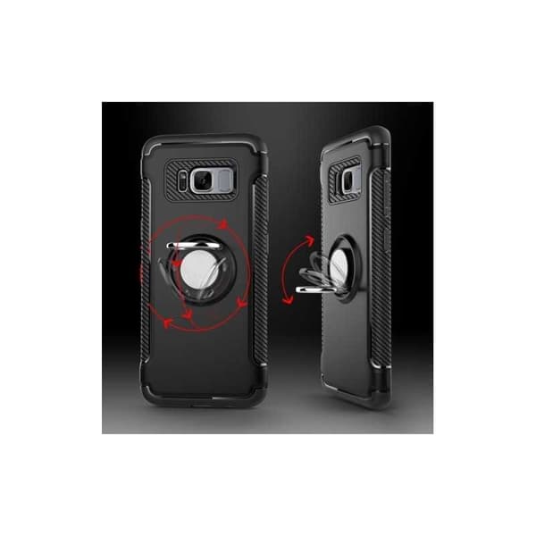 Samsung S8 Plus Praktisk stødsikkert cover med ringholder V2