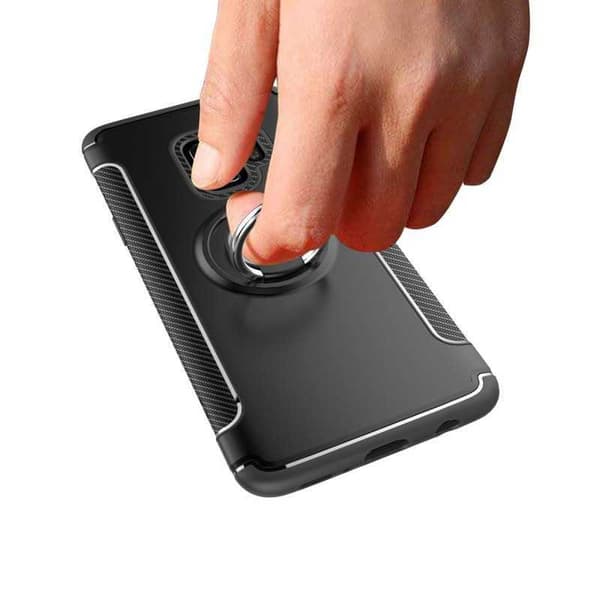 Samsung S9 Praktisk stødsikkert cover med ringholder V2