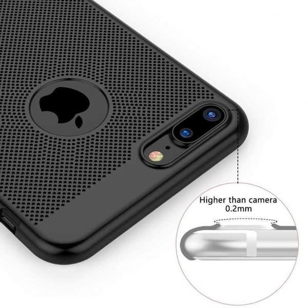 iPhone 7 Plus stødabsorberende ultratyndt gummibelagt etui Breeze